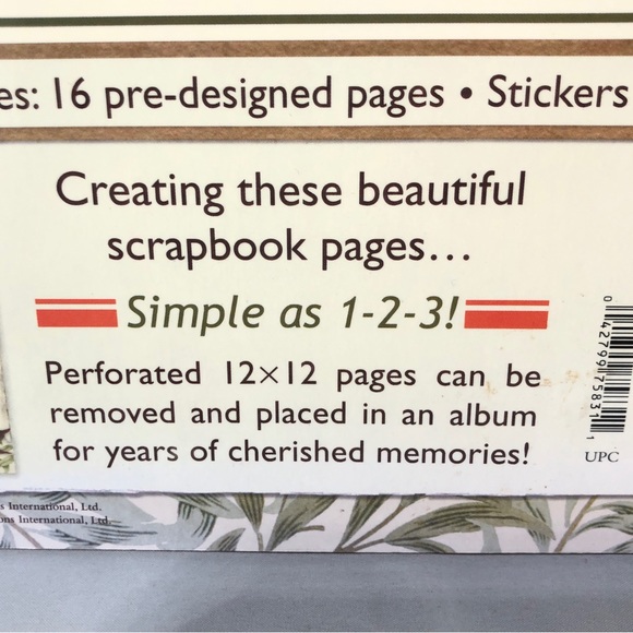 SCRAPBOOKING SIMPLE 1-2-3: Deluxe Scrapbooking Kit  12” x 12” pages. - Picture 14 of 17